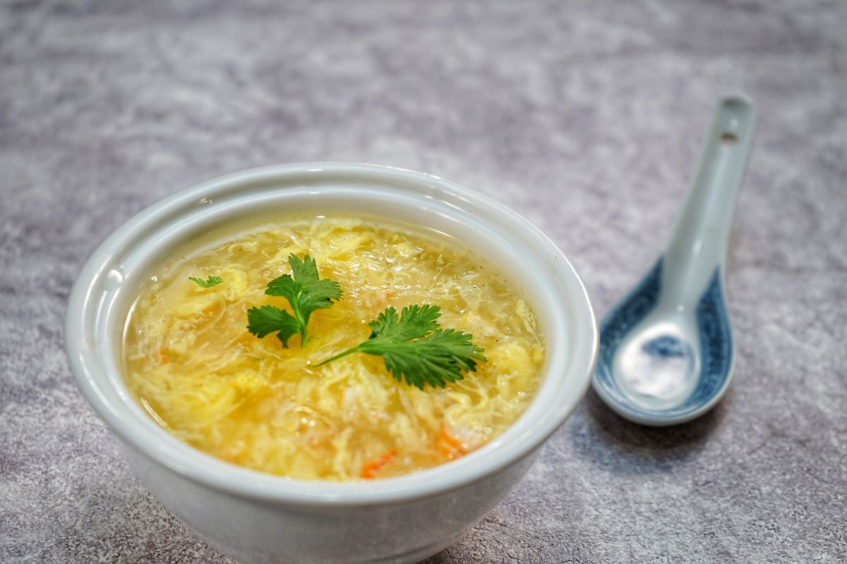 soupe.à la chair de crabe st asperges