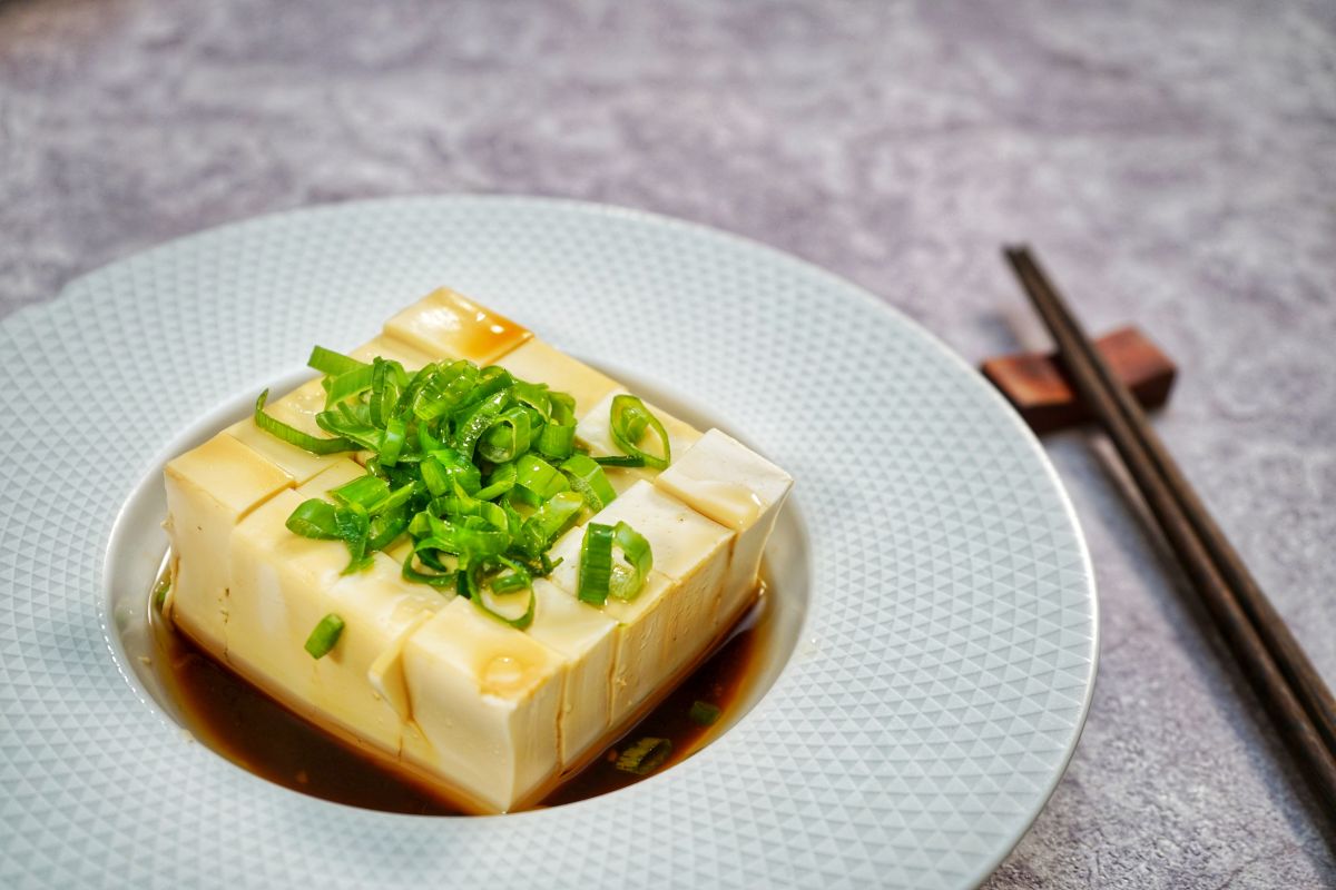 tofu.à al ciboulette